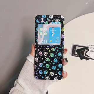 เคสโทรศัพท์มือถือ ลายกลิตเตอร์เพชร สําหรับ Samsung Galax Z Flip 5 Z Flip 4 Z Flip 3 Z Flip 5