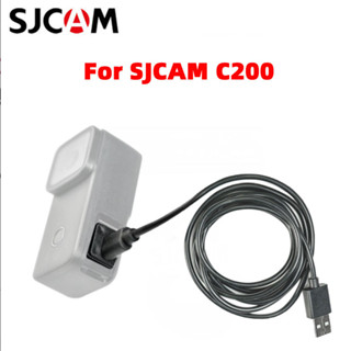 Sjcam สายชาร์จ USB Type-C กันน้ํา สําหรับ SJCAM C200 สายชาร์จข้อมูลขณะชาร์จและบันทึกสายเคเบิล