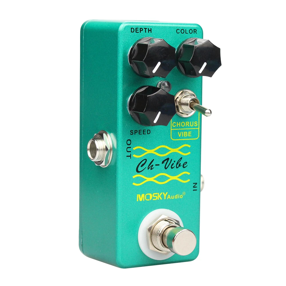 Moskyaudio Chorus Vibe Effect Pedals Guitarra Effector อะไหล่และอุปกรณ์เสริม Acoustic Electric Bass 