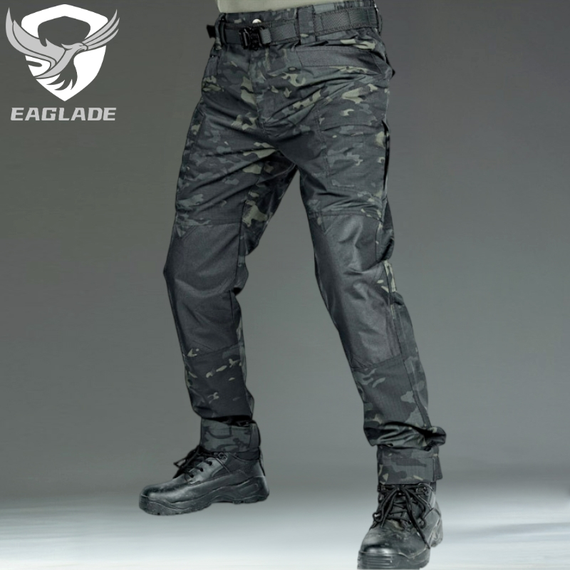 Eaglade กางเกงคาร์โก้ยุทธวิธี ยุทธวิธี อาวุโส IX6 ในเวลากลางคืน กันน้ํา มีหลายกระเป๋า ป้องกันการฉีกข