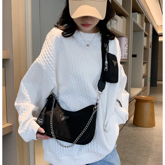 พร้อมส่ง กระเป๋าสะพายไหล่ กระเป๋าถือ เกรดสูง หรูหรา เรียบง่าย สําหรับสตรี