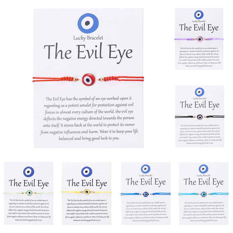Türkiye Lucky Devil's Eye สร้อยข้อมือทอมือ สําหรับคู่รัก เทศกาล ปาร์ตี้ เครื่องประดับ อุปกรณ์ส่วนบุคคล