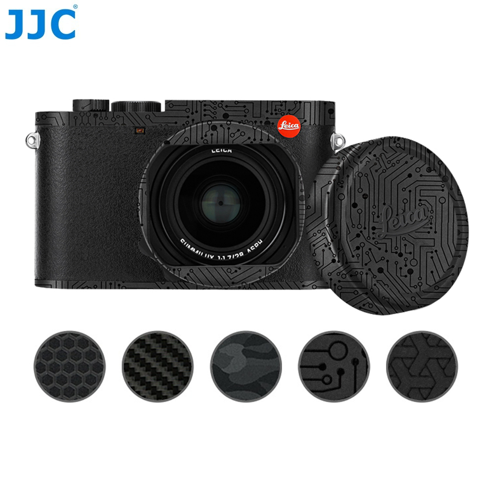 JJC SS-Q3 สติ๊กเกอร์ตกแต่งป้องกันรอยขีดข่วนสำหรับกล้อง Leica Q3 ฟิล์มผิววัสดุที่ปราศจากสารตกค้าง 3M