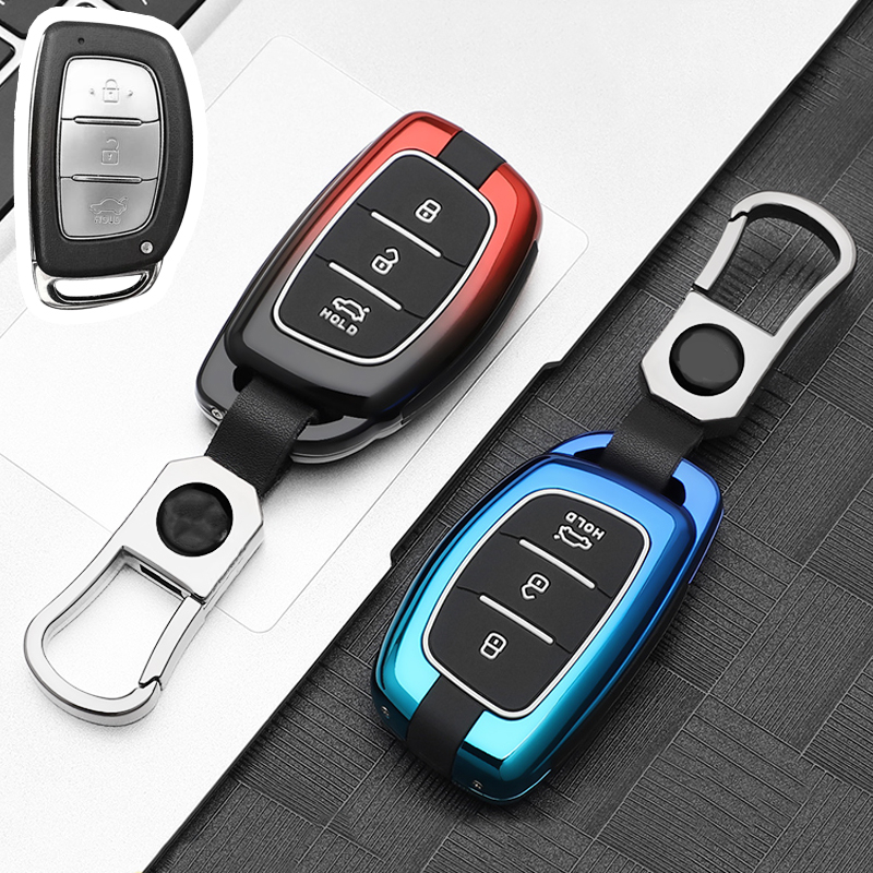 สําหรับเคสกุญแจ Hyundai โลหะ Hyundai i10 ฝาครอบกุญแจ