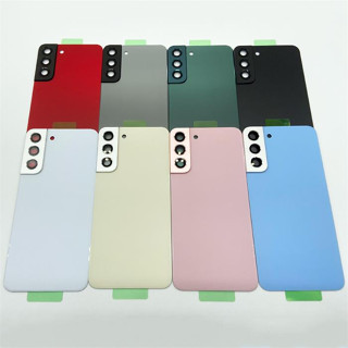 เคสแบตเตอรี่กระจก ด้านหลัง ลายโลโก้เลนส์กล้อง สําหรับ Samsung Galaxy S22 Plus 5G