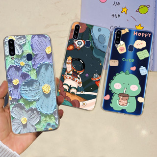 เคสโทรศัพท์มือถือ ซิลิโคนนิ่ม ปิดด้านหลัง หรูหรา สําหรับ Samsung Galaxy A20 A20s A20s A207F DS A 20 A205F 2023