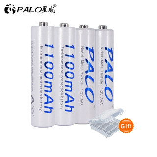 Palo แบตเตอรี่ 1.2V AAA 3A 1100mAh Ni-MH แบบชาร์จไฟได้