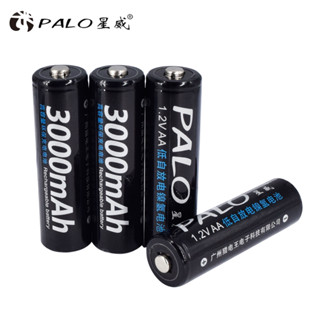 Palo แบตเตอรี่ 1.2V AAA1100 AA3000 2A 3A Ni-MH แบบชาร์จไฟได้