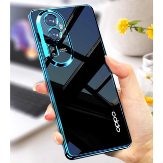 Oppo Reno 11 10 Pro Plus + เคสนิ่ม หรูหรา ชุบซิลิโคนใส กันกระแทก กันชน เคสด้านหลัง