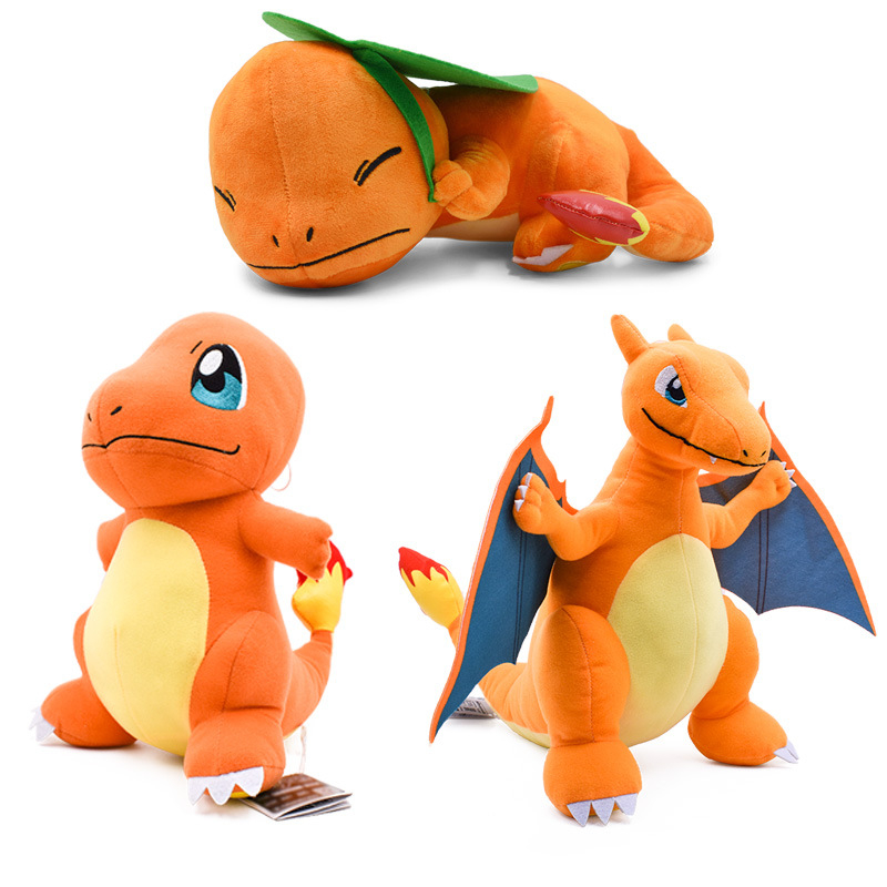 27-33 ซม.อะนิเมะรูป Charmander Charizard Sleep ของเล่นตุ๊กตาตุ๊กตาหมอนตุ๊กตาสัตว์ตุ๊กตาเด็กวันเกิดคริสต์มาสของขวัญ