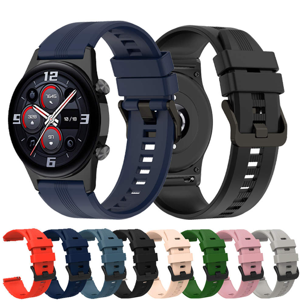 สายนาฬิกาข้อมือซิลิโคน 22 มม. สําหรับสมาร์ทวอทช์ Ticwatch Pro E2 S2 GTX Pro3 Pro 2020 Pro 4G