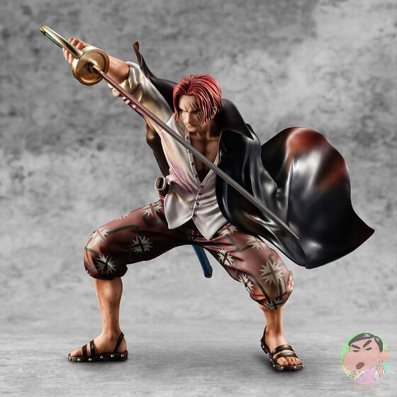 MegaHouse Portrait.Of.Pirates One Piece “Playback Memories” Red-Haired Shanks Figure