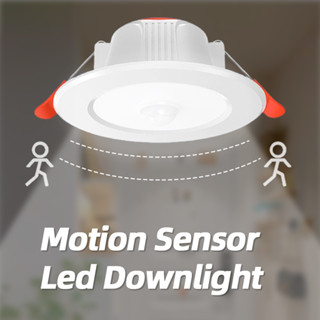 โคมไฟเพดาน LED 9W 12W เซนเซอร์ตรวจจับการเคลื่อนไหว PIR สําหรับบ้าน