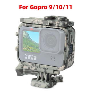 เคสกล้อง ลายพราง สีดํา สําหรับ GoPro Hero 9 10 11