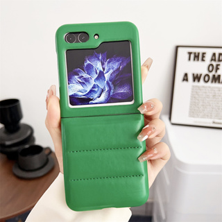 เคสโทรศัพท์หนัง PU แบบนิ่ม กันกระแทก หรูหรา สําหรับ Samsung Galaxy Z Flip 4 ZFlip 3 5G Z Flip 5