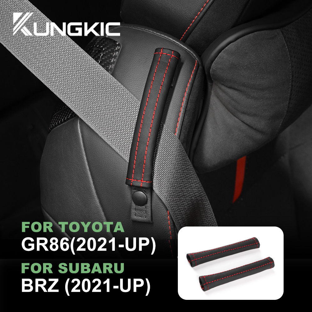 ( พร ้ อม ) StockFor Toyota GR86 Subaru BRZ 2021-2024 PUหนังที ่ นั ่ งเข ็ มขัดเบาะชุดเข ็ มขัดเบาะป ้ องกันเบาะตกแต ่ งภายในอุปกรณ ์ เสริม