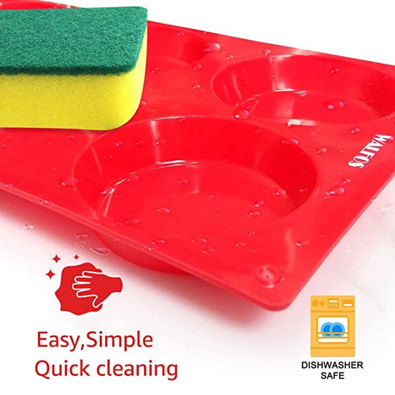 Walfos แม่พิมพ์ซิลิโคน เกรดอาหาร ปลอด BPA ไม่ติดผิว สําหรับทํามัฟฟิน พาย ทาร์ต เค้ก และอื่นๆ - รูปที่ 4