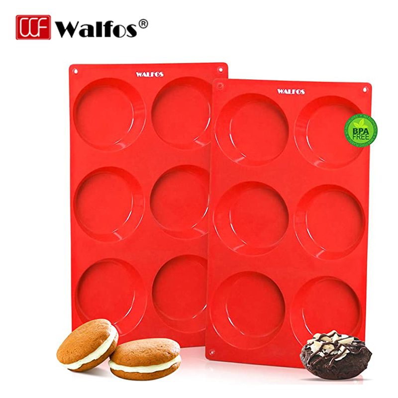 Walfos แม่พิมพ์ซิลิโคน เกรดอาหาร ปลอด BPA ไม่ติดผิว สําหรับทํามัฟฟิน พาย ทาร์ต เค้ก และอื่นๆ