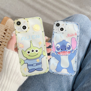 ใหม่ เคสโทรศัพท์มือถือแบบใส กันกระแทก ลาย Stitch สําหรับ iPhone 14promax 14 13 13promax 12 11 X