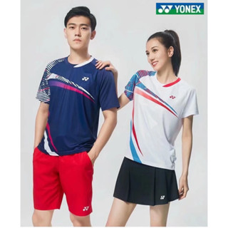 เสื้อกีฬาปิงปองแขนสั้น แบบแห้งเร็ว ลายทีม New Yonex แฟชั่นฤดูร้อน สําหรับเด็กผู้ชาย และผู้หญิง 2023