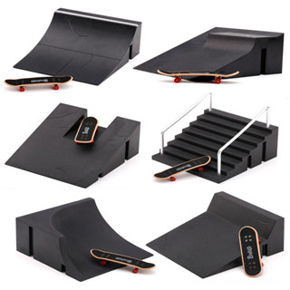 ของเล่นสเก็ตบอร์ด mini fingerboard  ramp track สเก็ตบอร์ดปลายนิ้ว ติดตามอุปกรณ์ประกอบฉาก