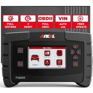 ANCEL FX5000 All System Obd2 Scanner Car Scanner Car Diagnosis Odb2 Car Diagnostic Tool OBDII Car Diagnostic Scanner ECU Scanner Automotive Scanner Auto Scanner Check Engine Scanner Obd2 Gauge Obd Meter PK Launch X431 Thinkcar Foxwell Autel Konnwei