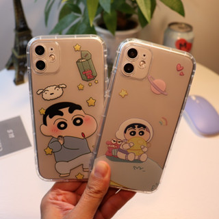 เคสโทรศัพท์มือถือใส แบบนิ่ม ลายการ์ตูนชินจัง สําหรับ เคสไอโฟน11 โทรศัพท์ 6s 7 8 plus se2020 เคสไอโฟน 13 เคสไอโฟน 12 14 pro max mini plus เคสไอโฟน7พลัส xs XR iPhone case 6p 7p 8p เคสโทรศัพท์