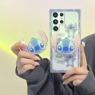 เคสโทรศัพท์มือถือ แบบใส ลายการ์ตูน Stitch น่ารัก สําหรับ เคส Samsung Galaxy note10 note20 ultra s20 plus s21 s23 ultra s22 ultra s20 fe s21fe s10 note10 lite 4G 5G case