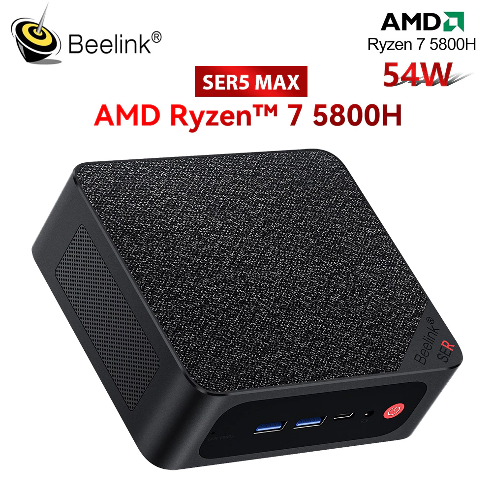 Beelink Mini PC SER5 R7 5800H/R5 5500U Windows 11 Pro