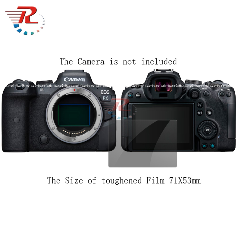 กระจกนิรภัยกันรอยหน้าจอ สําหรับกล้อง Canon EOS R6