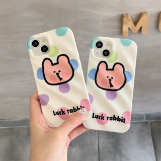 เคสโทรศัพท์มือถือ TPU แบบนิ่ม พิมพ์ลายการ์ตูนกระต่าย กันกระแทก สําหรับ iPhone 13 12 14 Pro Max 13Pro 12Pro 14Pro 11