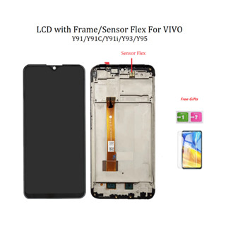 อะไหล่หน้าจอสัมผัส LCD พร้อมกรอบ สําหรับ VIVO Y91 Y91i Y93 Y95 Y91C