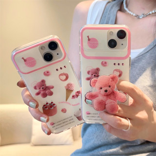 เคสโทรศัพท์มือถือ TPU ลายตุ๊กตาหมี สําหรับ iPhone 14 Pro max 13 Pro max