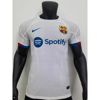 [Player Version] 2324 New Barcelona เสื้อฟุตบอลแขนสั้น สีขาว คุณภาพสูง