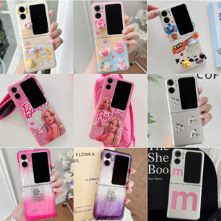 เคสโทรศัพท์มือถือ ซิลิโคนนิ่ม หน้าจอพับได้ ลายการ์ตูนบาร์บี้ สําหรับ OPPO Find N2