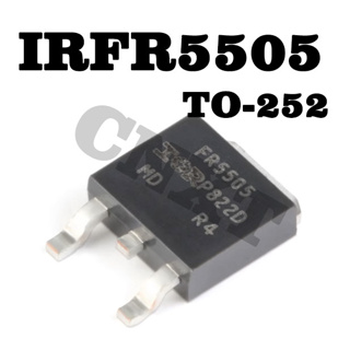 10 ชิ้น/ล็อ IRFR5505TRPBF IRFR5505 TO-252 ตต้นฉบับใหม่ P Channel - 55V/- 18A MOSFET Tube