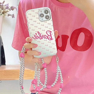 เคสมือถือ แบบนิ่ม ชุบเงิน ลายบาร์บี้ ภาษาอังกฤษ กันกระแทก สําหรับ Iphone 14 Pro Max Iphone 13 Apple 12 Pro 11