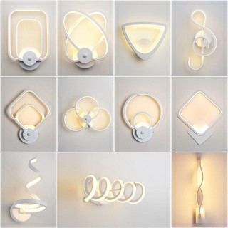 Nordic Wall Lamp Indoor Led Minimalist Modern Living Room Background Bedroom Bedside Light Decorative Wall Light