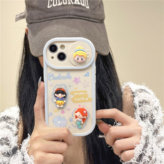 เคสนิ่ม ลายการ์ตูนเจ้าหญิงดิสนีย์ 3D สําหรับ iPhone 11 12 13 14 15 PRO MAX iPhone14 iPhone14Pro