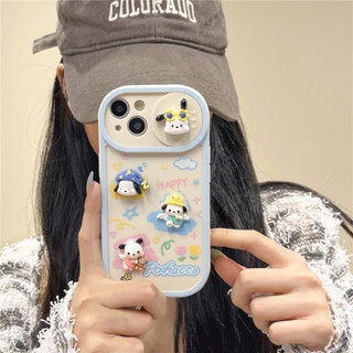 เคสโทรศัพท์มือถือนิ่ม ลายการ์ตูน Pochacco 3D สําหรับ iPhone 11 12 13 14 15 PRO MAX iPhone14 iPhone14Pro