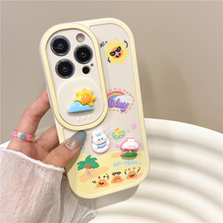 เคสโทรศัพท์มือถือนิ่ม ลายการ์ตูนกระต่าย 3D สําหรับ iPhone 11 12 13 14 15 PRO MAX iPhone14 iPhone14Pro