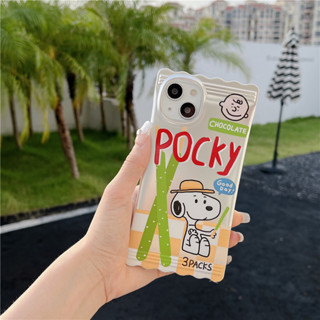 เคสนิ่ม ลายการ์ตูนสนูปปี้ สีแคนดี้ สําหรับ iPhone 11 12 13 14 15 PRO MAX iPhone14 iPhone14Pro