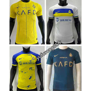 เสื้อกีฬาแขนสั้น ลายทีมชาติฟุตบอล Player version 23/24 Al Nassr 23/24 ไซซ์ S-2XL