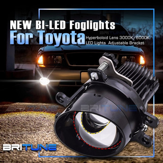 ไฟตัดหมอก Led Hyperboloid Bi สําหรับ Toyota Corolla Yaris Auris Hilux Rav4 Camry Avensis Highlander Verso โปรเจคเตอร์เลนส์ตัดหมอก