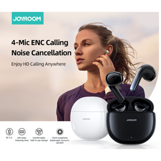 Joyroom หูฟังบลูทูธไร้สาย เอฟเฟคเสียง HIFI ENC แบตเตอรี่ใช้งานได้นาน