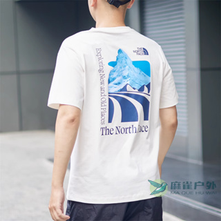 เสื้อยืดแขนสั้น ผ้าฝ้าย พิมพ์ลาย THE NORTH FACE สําหรับผู้ชาย และผู้หญิง