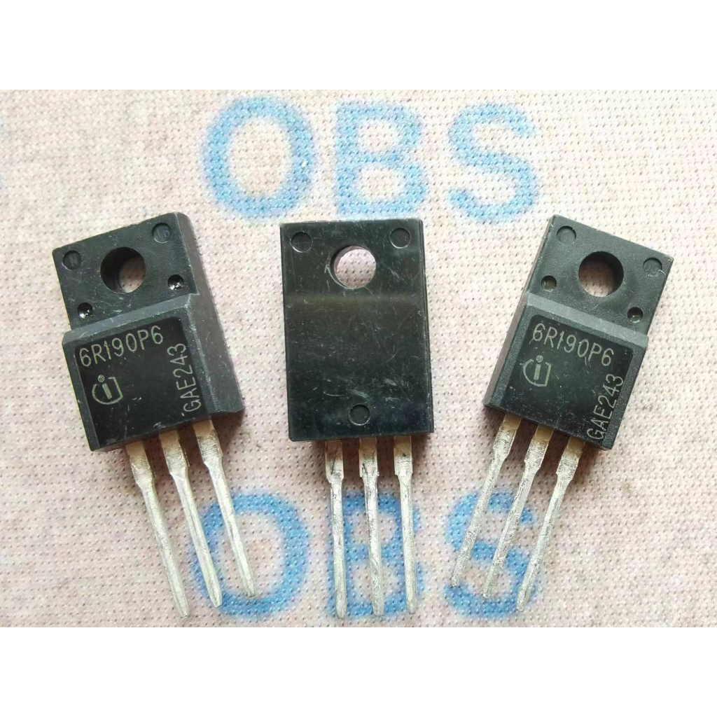 ((5 ชิ้น) 6R190P6 IPA60R190P6 หลอดผลภาคสนาม TO-220F 650V 57A