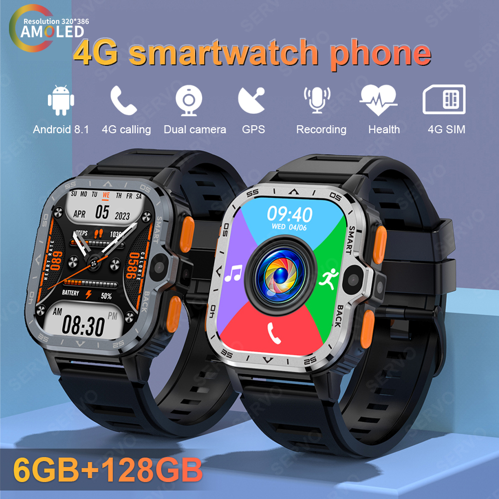ใหม่ นาฬิกาข้อมือสมาร์ทวอทช์ อัพเกรด PGD Ultra หน้าจอ 2.03 นิ้ว Android 8.1 4G ชิปคู่ GPS WiFi 8MP กล้องคู่ สําหรับผู้ชาย 2023