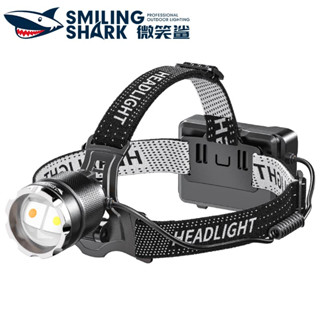 Smilingshark TD8021 ไฟคาดหัว ไฟหน้า led M80 Headlamp สว่างมาก เซนเซอร์ไฟ สีขาว เหลือง ซูมได้ 6 โหมด Type-C กันน้ํา สําหรับตั้งแคมป์ ตกปลา กลางแจ้ง