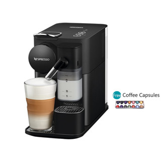 Nespresso Lattissima One F121 เครื่องชงกาแฟแคปซูลอัตโนมัติ พร้อมโฟมนม 19 บาร์ Delonghi Co. สีขาว สีดํา